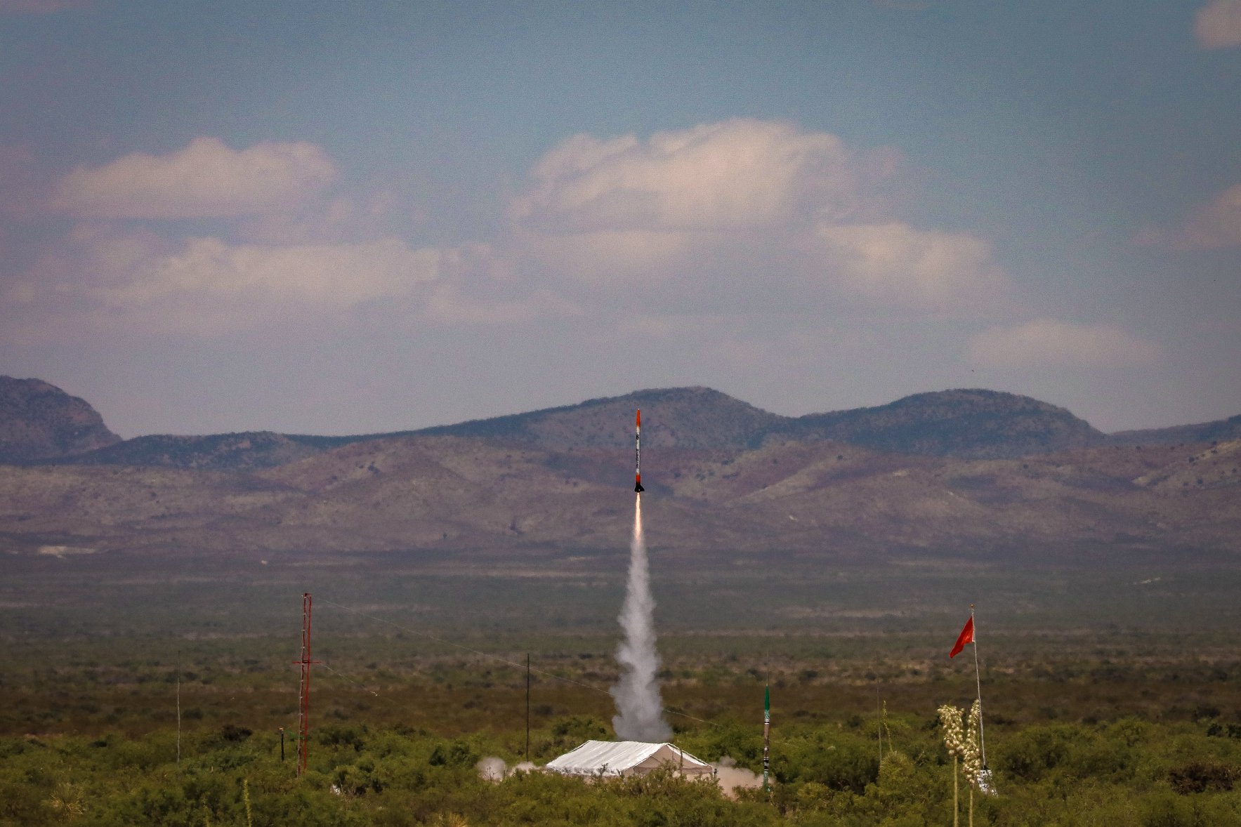 Rocket being launched